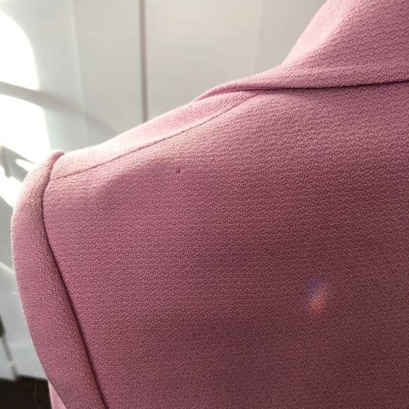 Dolce & Gabbana Pink Jacket Wool Leather Trim Buckles D&G Women 26/ 40 MOTH READ - Picture 10 of 16